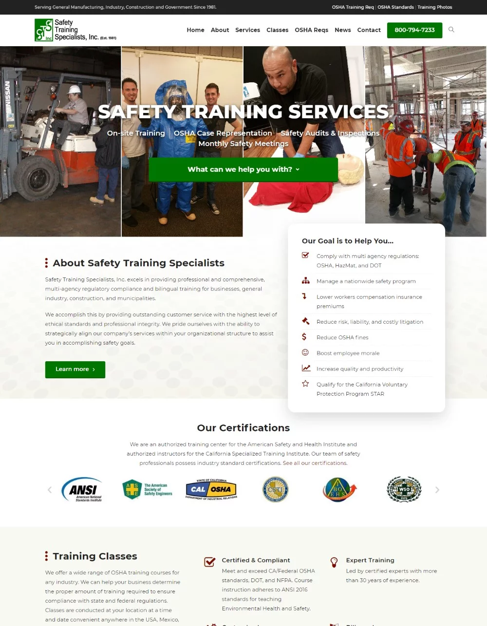 Safety Training Specialists, Inc.